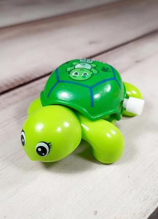 Заводная игрушка, механическая игра "черепашка" (зеленая)