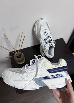 Кроссовки reebok dmx оригинал белые высокие кожаные унисекс массивные мужские женские сникерсы синие голубые олдскульные винтажные в стиле 90х беговые6 фото