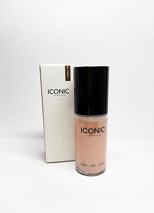 Спрей мист хайлайтер для лица и тела iconic london prep set glow original
