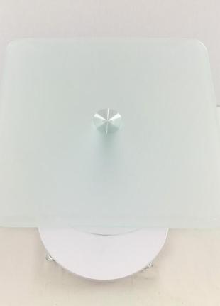 Стеклянный кофейный стол commus bravo light400 kv satin-white-wtm608 фото