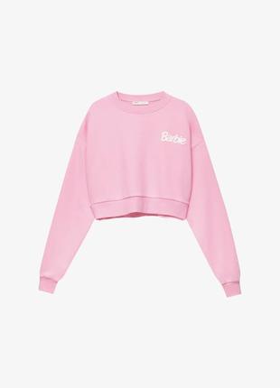 Розовый свитшот/кофта барби pull&bear barbie