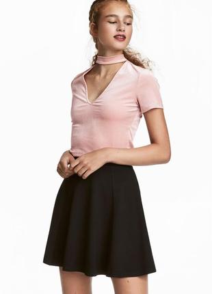 Бомбезный бархатный топ от h&m