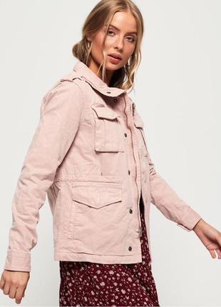 Superdry camari rookie pink classic military jacket женская куртка