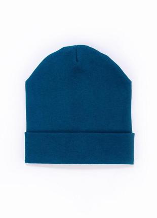 1544-89син синяя шапка для мальчика рубчик тм авекс размер 49-50,51-522 фото