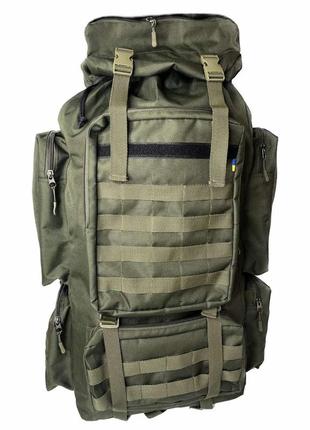 Тактический рюкзак баул 110 литров олива. военный рюкзак всу. армейский рюкзак-баул