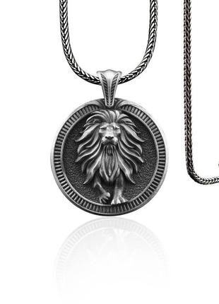 Серебряный кулон "знак зодиака лев" 133200лев