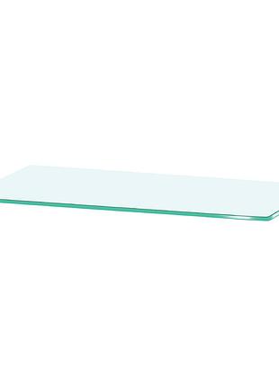 Полочка из стекла настенная прямоугольная commus pl11 pc (150х600х6мм)
