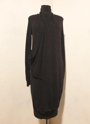 Дизайнерское шерстяное платье-трансформер от allsaints, s/xs