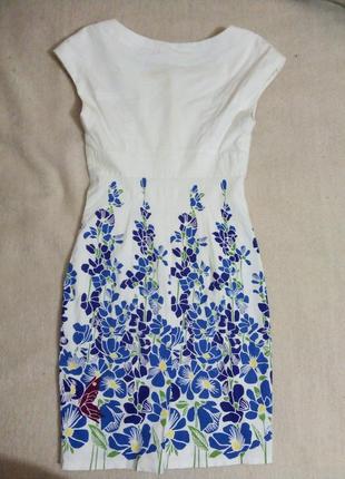 Платье на замке женское цветочный принт3 фото