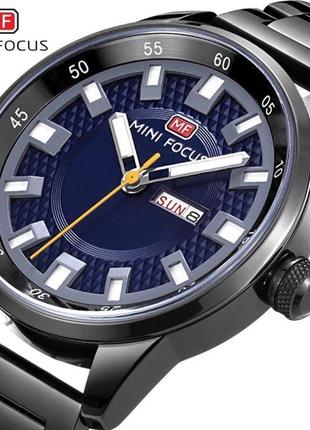 Мужские часы с браслетом mini focus w27, темно-синий