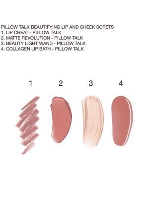 Charlotte tilbury pillow talk beautifying lip &amp; cheek secrets set набор продуктов для губ5 фото