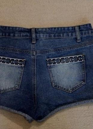 Короткі джинсові жіночі шорти3 фото