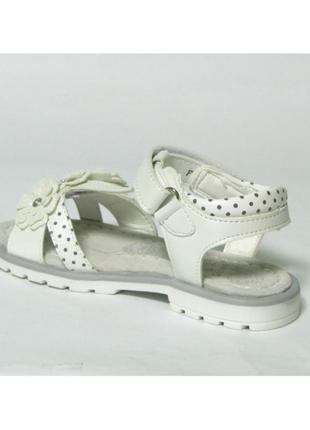 Босоножки сандали босоніжки летняя літнє обувь взуття девочки дівчинки clibee 178 белый5 фото