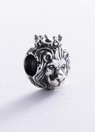 Срібний шарм "король лев" 132343