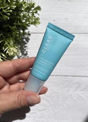 Ultra-light daily hydrating fluid spf 30+ 🩵🤍 ультралегкий флюід для обличчя із захистом від сонця  30+☀️