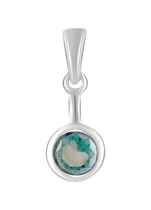 Серебряная подвеска amari с мистик топазом 1.394ct (2043546)