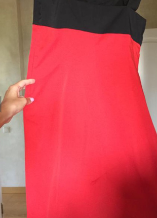 Базовое красное платье сарафан zara2 фото