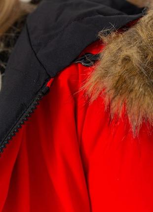 Куртка женская двусторонняя, цвет черно-красный