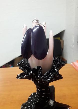 Пластикові сережки краплі 6