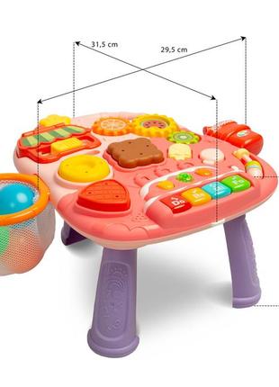 Каталка-ходунки багатофункціональний столик 5 в 1 toyz pink9 фото
