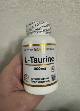 L - таурин - 1000 мг - 60 капсул3 фото