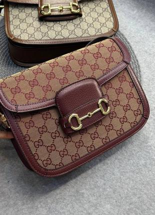 Женская кожаная сумка gucci, сумка  гуччи, сумка с принтом гуччи, кросс боди, сумка через плечо, клатч1 фото