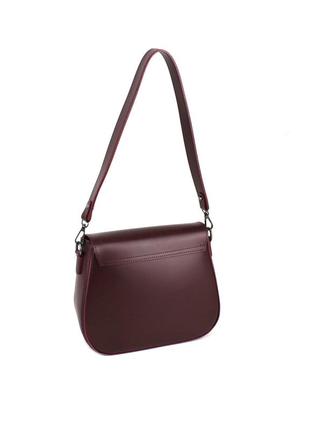 Небольшая каркасная женская сумочка voila 564224 бордовая3 фото