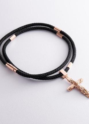 Ювелірний шнурок із золотою застібкою 732324003 фото