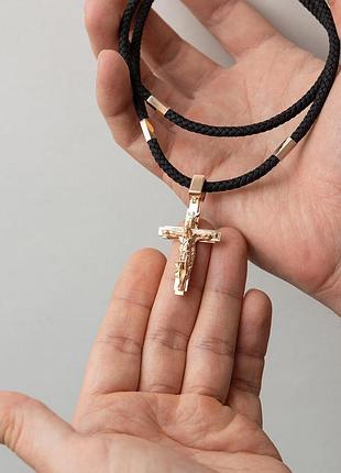 Ювелірний шнурок із золотою застібкою 732324004 фото