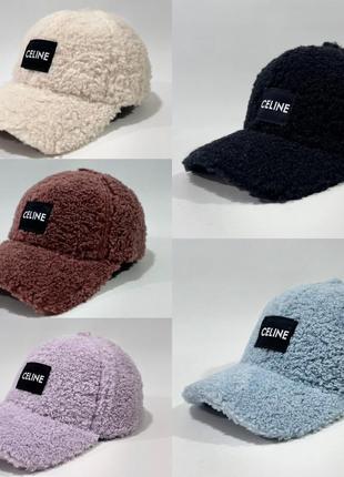 Женская кепка в расцветках, брендовая кепка, бейсболка, кепка овчинка, модная кепка, кепи, теплая кепка