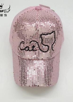 Кепка cat пайетки
