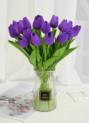Тюльпан штучний 1шт. колір фіолетовий