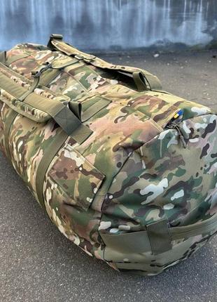 Тактический баул 120 литров. военный рюкзак-баул мультикам8 фото