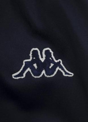 Спортивные штаны kappa прямого кроя синтетические утепленные легкие для спорта зауженные синие under armour8 фото