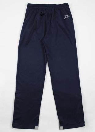 Спортивные штаны kappa прямого кроя синтетические утепленные легкие для спорта зауженные синие under armour6 фото