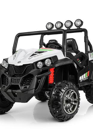 Детский электромобиль джип bambi racer m 3454 (2) eblr-1, 1500w с ручкой газа. белый