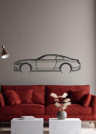 Авто ford mustang gt 2017, декор на стену из металла