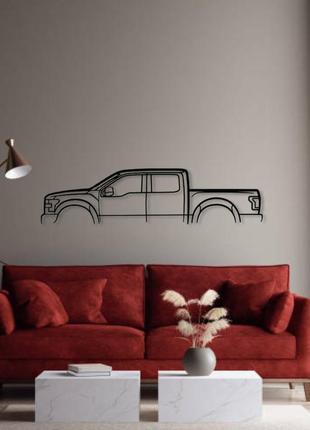 Авто ford f-150 raptor, декор на стену из металла