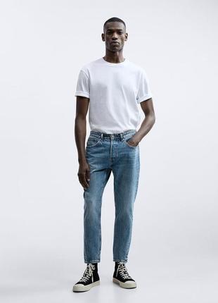 Укороченные мужские джинсы slim fit в наличии 42/32/xl размер2 фото