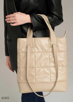 Объёмная женская сумка на плечо универсальный