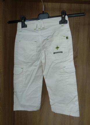 Белые хлопковые штаны на мальчика 2 года2 фото