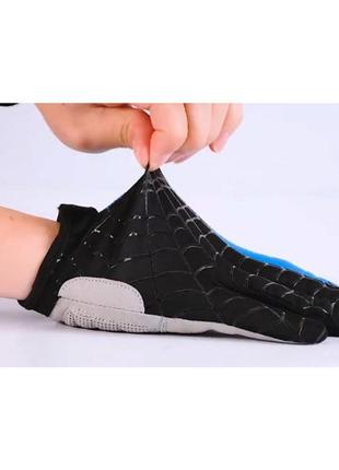 Беспалые перчатки rockbros s109 синий с черным3 фото