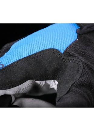 Беспалые перчатки rockbros s109 синий с черным2 фото