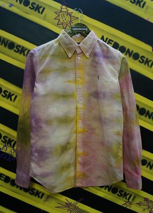 Кастомний сорочка тай-дай tie-dye custom кольорові розводи 12 розмір