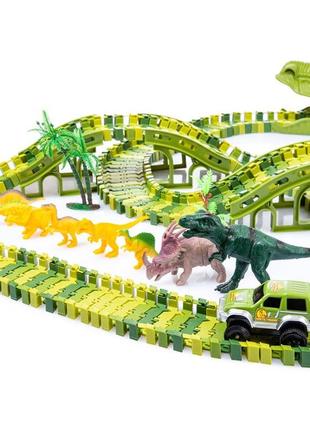 Мега большая гоночная трасса динозавр парк динозавров 360 см4 фото