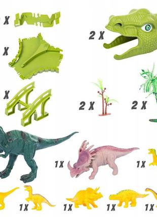 Мега велика гоночна траса динозавр парк динозаврів 360 см10 фото