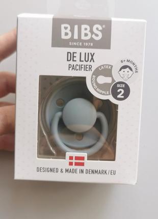 Соска bibs de lux 6-18 мес latex cloud