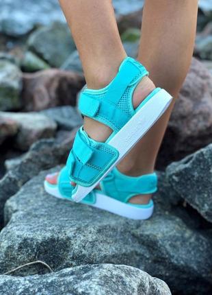 Сандали adidas adilette sandals blue сандалі босоніжки босоножки8 фото