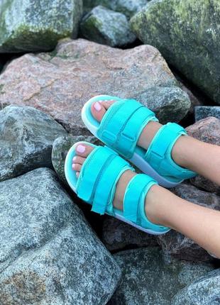 Сандали adidas adilette sandals blue сандалі босоніжки босоножки10 фото