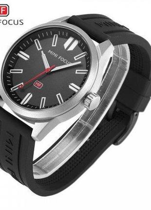 Мужские часы mini focus w54 с силиконовым ремешком, серый2 фото